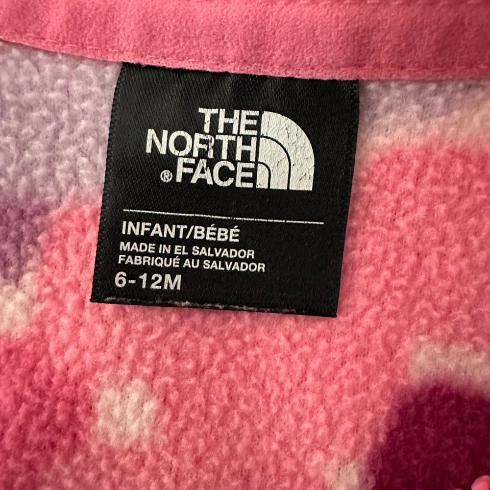 Girls The North Face Fleece Jacket 6-12M Pink Full Zip - Picture 7 of 9